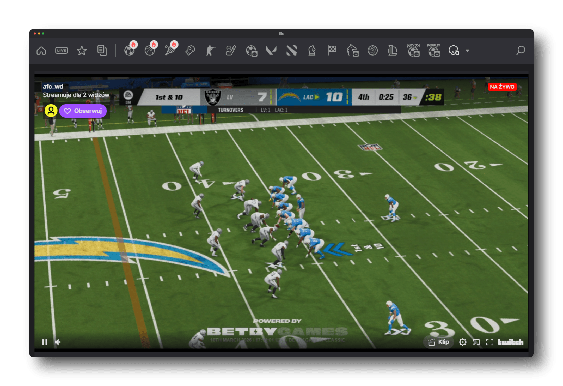 Degen.com sportsbook showing NFL American football betting with point spreads, moneylines, and Super Bowl odds
